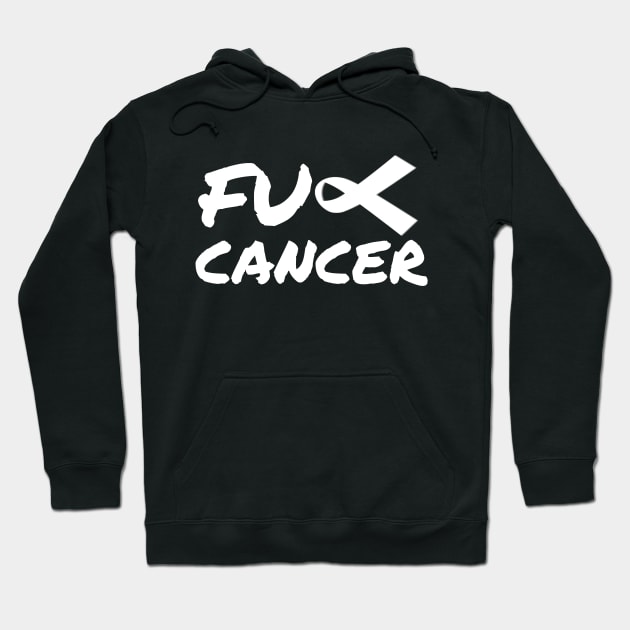 Fuck cancer Hoodie by white.ink